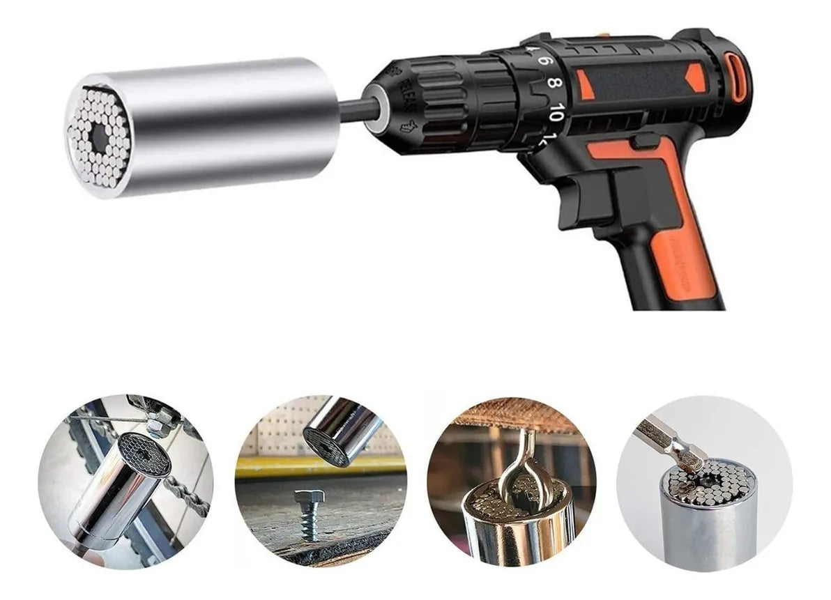 Llave Universal Ratchet con Adpatador para taladro